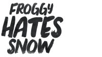 FROGGY HATES SNOW logo