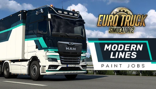 دی ال سی Euro Truck Simulator 2 Modern Lines Paint Jobs Pack