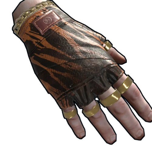 خرید Gold Chains Leather Gloves