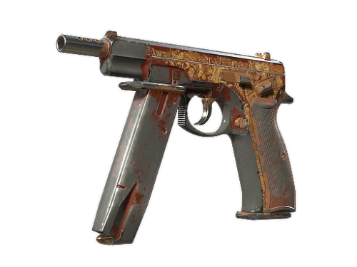 CZ75 Auto Honey Paisley Battle Scarred