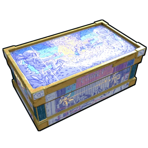 خرید اسکین Rust Porcelain Large Wood Box