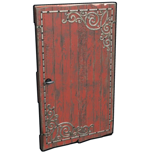 خرید Red Decorative Wood Door