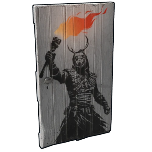 Flamebearer Wooden Door