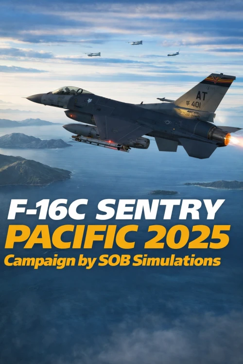 دی ال سی DCS F 16C Sentry Pacific 2025 Campaign by SOB Simulations