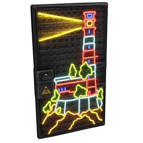 خرید Neon Lighthouse Door