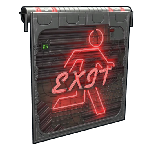 خرید Neon Exit Garage Door