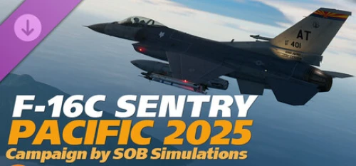 خرید دی ال سی DCS F 16C Sentry Pacific 2025 Campaign by SOB Simulations کامپیوتر
