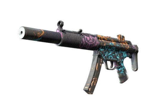 خرید اسکین MP5 SD Neon Squeezer Battle Scarred | CS2