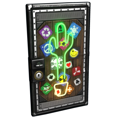 خرید Neon Cactus Metal Door