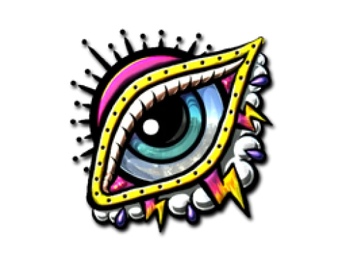 Sticker Ethereal Gaze Foil