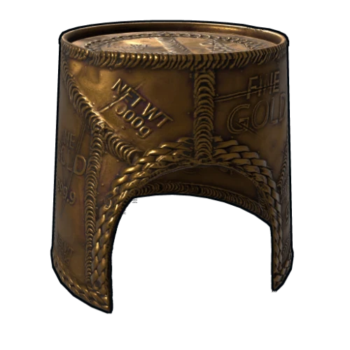 Gold Chains Bucket Helmet
