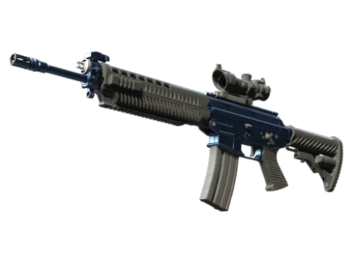 SG 553 Anodized Navy Minimal Wear