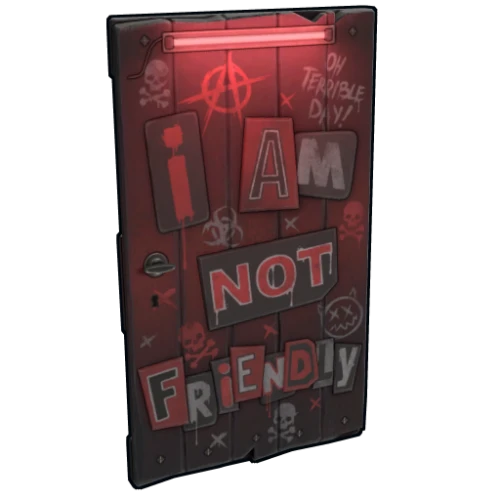 خرید NOT Friendly Wooden Door